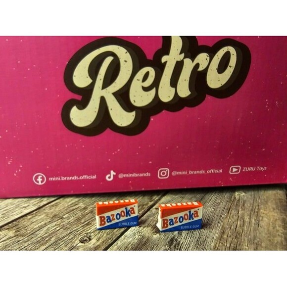 2 Mini Brands Retro Rare Bazooka Gum bundle lot Zuru - Picture 1 of 1